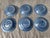 Blue Vintage Blue Bordallo Pinheiro Plates Set of 6 For Sale - Image 8 of 11