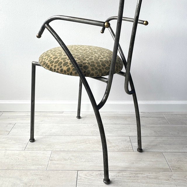 Late 20th Century Postmodern Sculptural Statement Chair For Sale - Image 9 of 12
