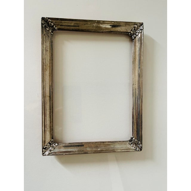 Victorian Boho Antique Silver Frame Victorian 1820 For Sale - Image 3 of 5