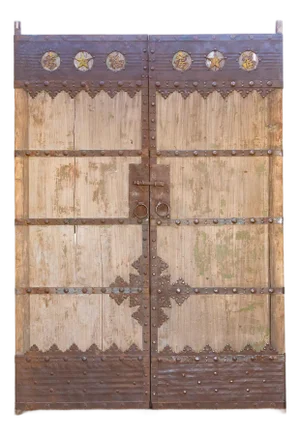 Antique Hand Forged Robust Entrance Doors