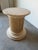 Wood Vintage Coastal Coquina - Coral Stone & Rattan Pedestal Dining Table Base For Sale - Image 7 of 12