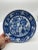 A Vintage Chinese Porcelain Blue Decorated Charger With a Brass Rim, Circa 1930's Chinese porcelain, circa 1930-1950. Blue...