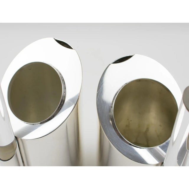 Memphis Style Silver Plate and Lucite Tea and Coffee Set by Guildart France For Sale - Image 9 of 13