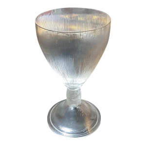 Antique Rene Lalique French Art Deco Red Wine Stem Goblet