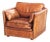 Vintage Camel Buffalo Leather Club Chair from Roche Bobois, France, 1980s For Sale