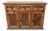 1960s Spanish Rustic Pine Sideboard With Lattice Doors and Iron Hardware For Sale