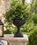 1980s Vintage Black Faux Marble Grecian Style Jardiniere Planter Urn For Sale - Image 13 of 13