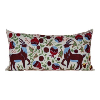 Suzani Lumbar Pillow Cover For Sale