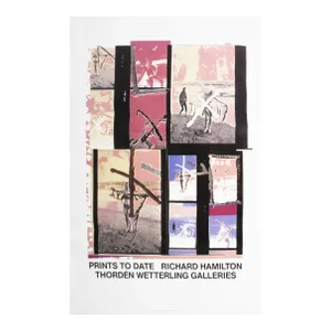 Richard Hamilton 'Thorden Wetterling Galleries' Pop Art Multicolor,Pink Sweden Offset Lithograph