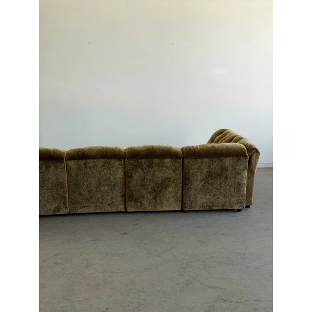 Limited Edition: Lugo Modular Sofa in Green Chenille For Sale - Image 9 of 18