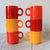 Mid-Century Modern Vintage Hazel Atlas Milk Glass Mugs, 60's Orange Peel Texture S/6 For Sale - Image 3 of 12
