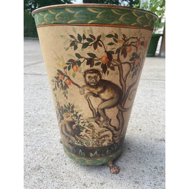Mid 20th Century Mario Lopez Torres Style Monkey Trash Can Wastebasket For Sale - Image 13 of 13