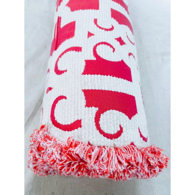 Mid-Century Modern Frontgate Bolister Pillow For Sale - Image 3 of 6