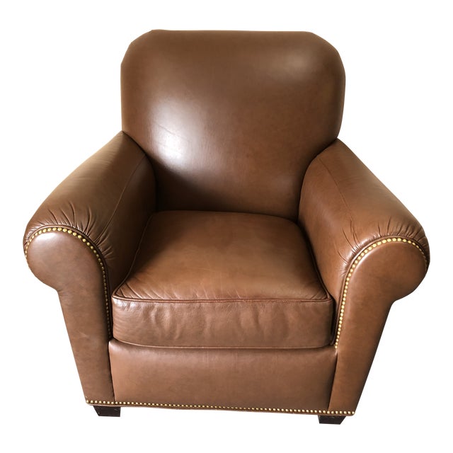 Leather Classic Club Chair Chairish
