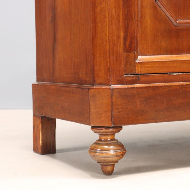 Brown Italian Cabinet in Walnut Poplar For Sale - Image 8 of 11