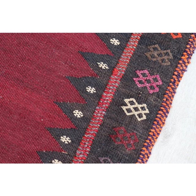 Textile Vintage Handwoven Sofreh Kilim, 1920s For Sale - Image 7 of 13