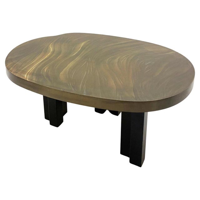 Metal Mid-Century Brass Coffee Table by Christian Krekels, 1970s For Sale - Image 7 of 7