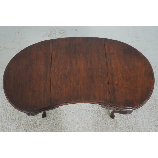 Brown Italian Kidney Shape Vanity W. Chair For Sale - Image 8 of 18