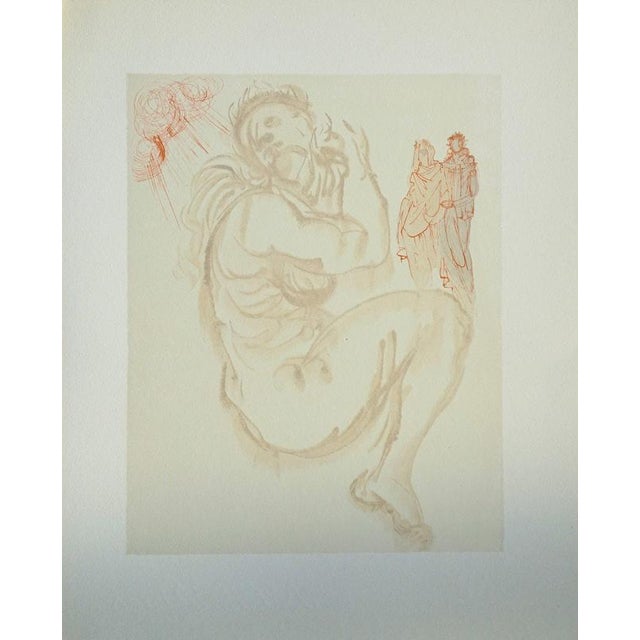 Salvador Dali, Dante's Dream, Woodcut For Sale - Image 6 of 6