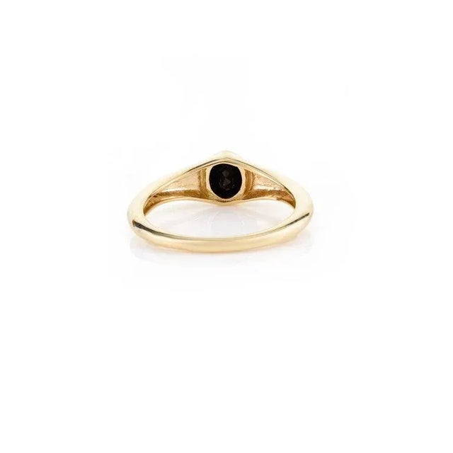 Gold Unisex 14k Solid Yellow Gold Everyday Rings Size 7 For Sale - Image 8 of 9