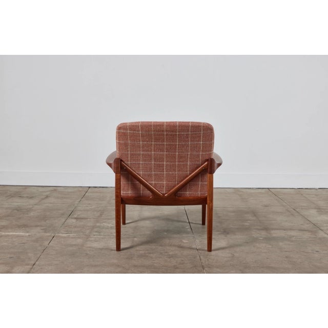 Wood Tove & Edvard Kindt-Larsen "Model 125" Lounge Chair for France & Son 1958 For Sale - Image 7 of 14