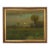 "Harvest Moon" Country Landscape Reproduction Print on Canvas, Framed 16x13 For Sale