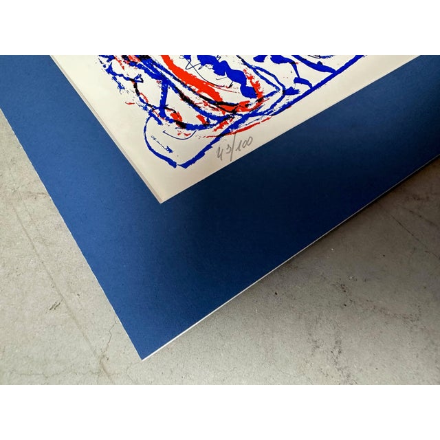 Jean Broisson, Untitled, 1960s, Signed Screen Print, Framed For Sale - Image 6 of 13