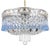 Italian Ceiling Lamp with Blue and Transparent Crystals with Four Lights, 1960 For Sale - Image 10 of 10