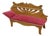 Antique Victorian Quartersawn Oak Salesman Sample Chaise Lounge Daybed 14" For Sale