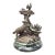 Antique Bronze Fox & Rooster Sculpture For Sale