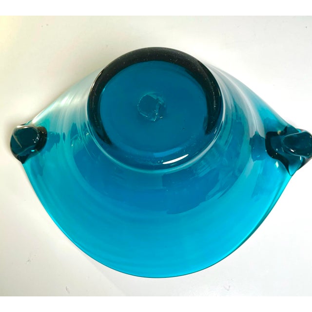 1940s Blenko Blob Handled Bowl #517l by Winslow Anderson For Sale - Image 12 of 12