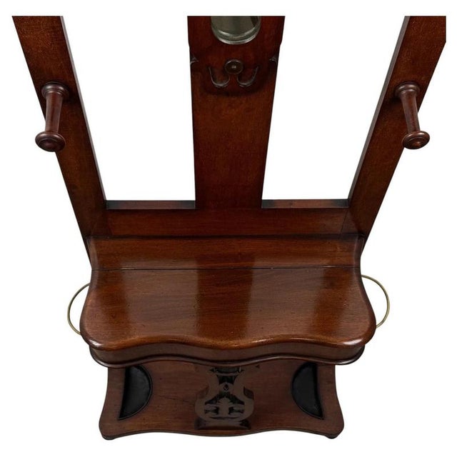 Antique Victorian Mahogany Hall Stand, 1800s For Sale - Image 3 of 12