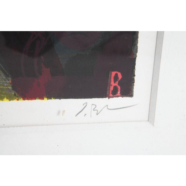 Jens Birkemose abstract lithograph titled "Composition", editioned 83/250, and hand signed in pencil lower right corner....
