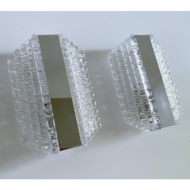 Vintage Glass Sconces from Kaiser, Set of 2 For Sale - Image 13 of 18