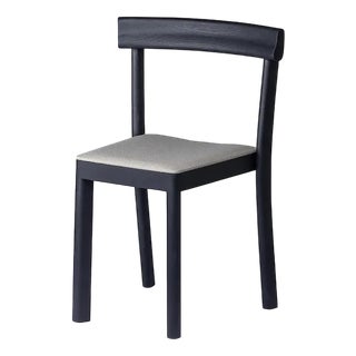 Galta Black Oak and Grey Fabric Chair by SCMP Design Office for Kann Design For Sale
