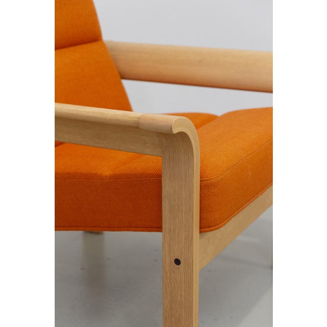 Danish Orange Oak Botium Lounge Chair from Magnus Olesen, 1970s For Sale - Image 18 of 18