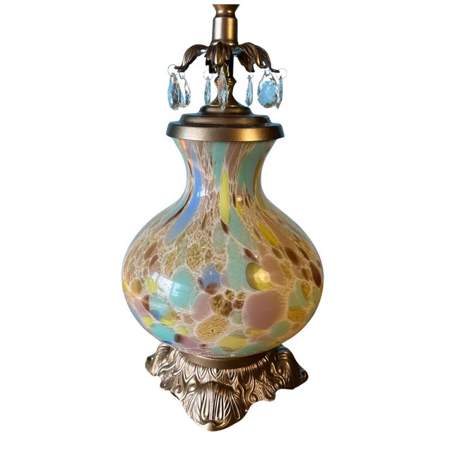 This exquisite, one-of-a-kind Murano glass lamp is a stunning blend of artistry and vintage craftsmanship. Hand-blown by...