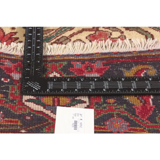 Mid 20th Century Mid 20th Century Vintage Persian Heriz Rug - 07'09 X 11'02 For Sale In Dallas - Image 6 of 9