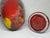 Postmodern Multicolor Art Glass Jar Vase Loop & Ball Finial Lid For Sale - Image 12 of 12