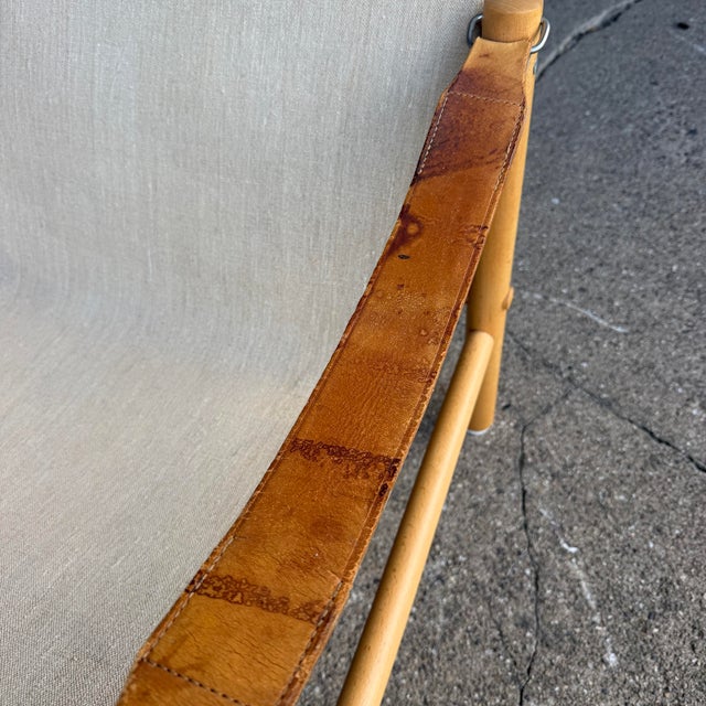 Bror Boije for Dux “Junker” Safari Lounge Chair and Ottoman For Sale - Image 11 of 12