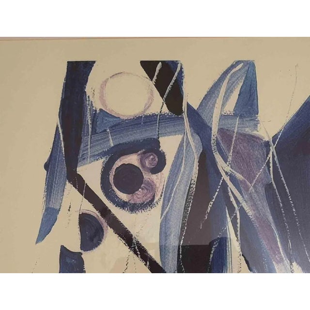 Abstract Composition is a suggestive artwork realized by the Belgian artist Martine Goeyens in 2020 Digigraph print....