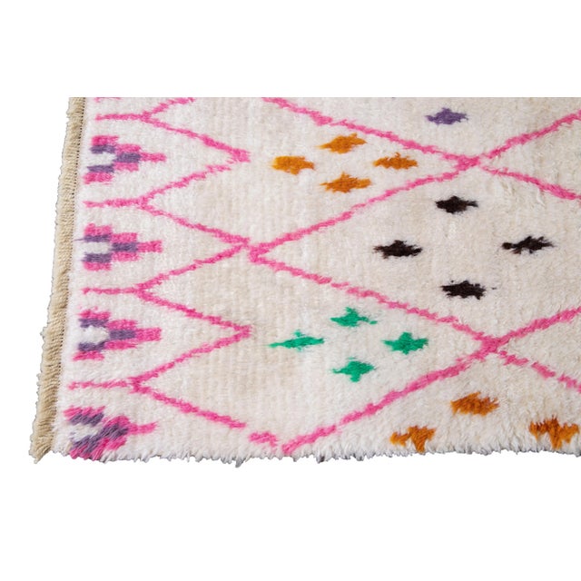 Contemporary 21st Century Modern Moroccan-Style Wool Rug For Sale - Image 3 of 13