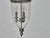 Mid-Century Modern English Midcentury Nickel Bell Lantern With Glass Dome and Three Lights For Sale - Image 3 of 16