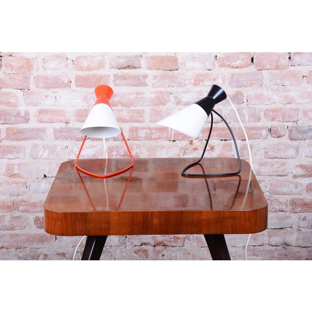 Mid-Century Czech Table Lamps attributed to J. Hůrka for Napako, 1950s, Set of 2 For Sale - Image 12 of 15