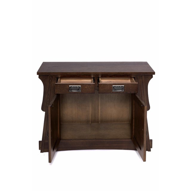 Wood Mission Crofter Style Entry Cabinet Walnut Stain For Sale - Image 7 of 7