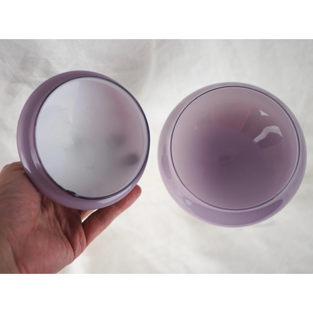 Late 20th Century Vintage Amethyst Empoli Candy Jar For Sale - Image 6 of 9