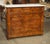 Antique French Burl Walnut Louis Philippe Style Commode White Carrara Marble Top, Late 1800s For Sale - Image 14 of 18