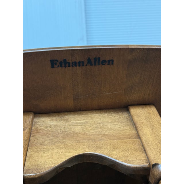 Ethan Allen Drop Leaf Side Table For Sale - Image 10 of 12