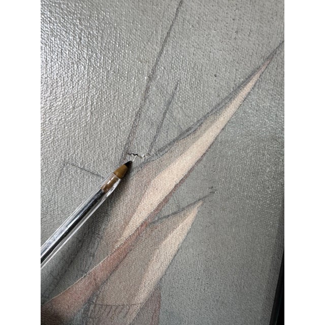 1978 Vintage Nautical Seascape With Sailing Vessel and Lighthouse — Oil on Canvas Painting by Henry P. For Sale - Image 10 of 12