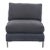 Cb2 Cielo Modern Dark Gray Armless Lounge Chair For Sale